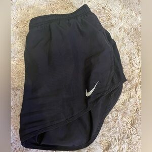 Black Nike workout shorts
